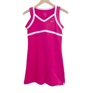 Nike Pink White & Green Dri-Fit Tennis Dress, Size Large